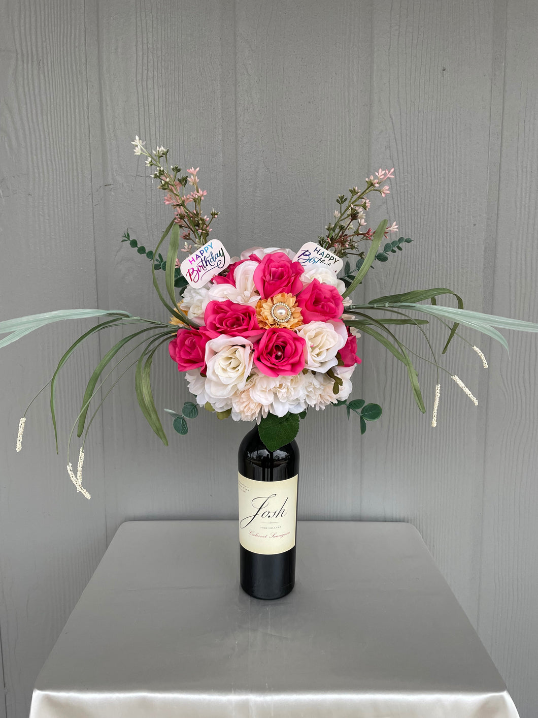 Josh Wine Bottle Bouquet